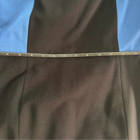 Tibi Blue and Black Colorblock Dress Size 10 NWT - Picture 8 of 9